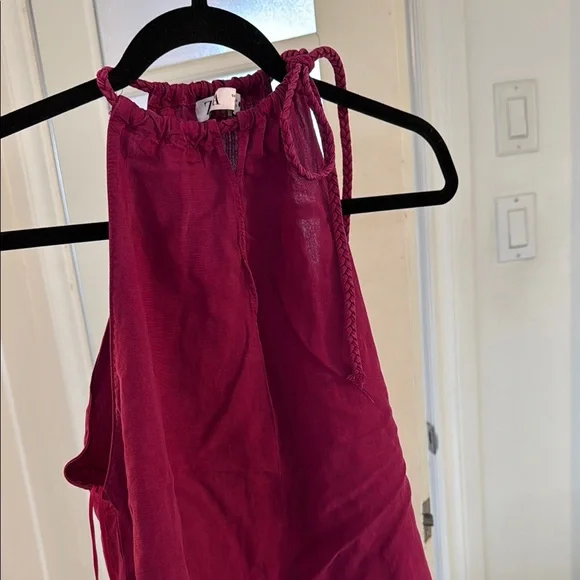 Vibrant Magenta Ruffled Blouse - Picture 1 of 3